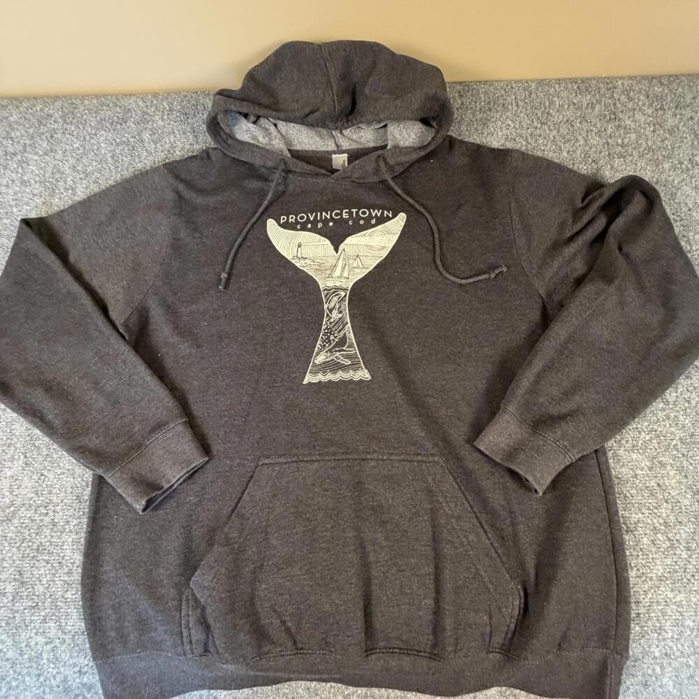 Duck Co Men's‎ Hooded Sweatshirt with Provincetown Graphic
